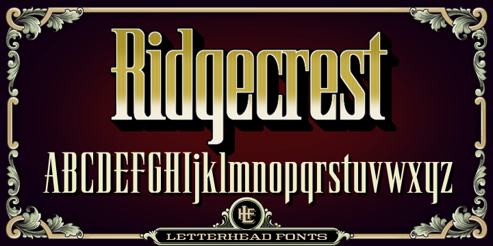 Шрифт LHF Ridgecrest