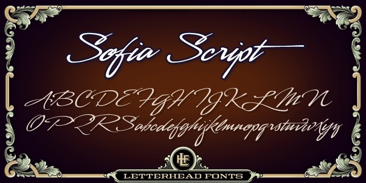 Шрифт LHF Sofia Script
