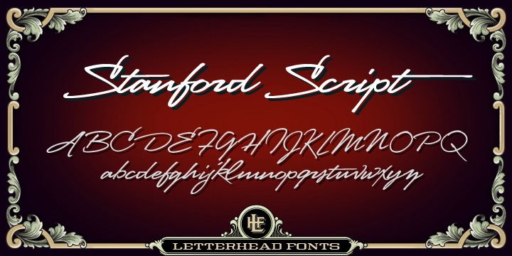 Шрифт LHF Stanford Script