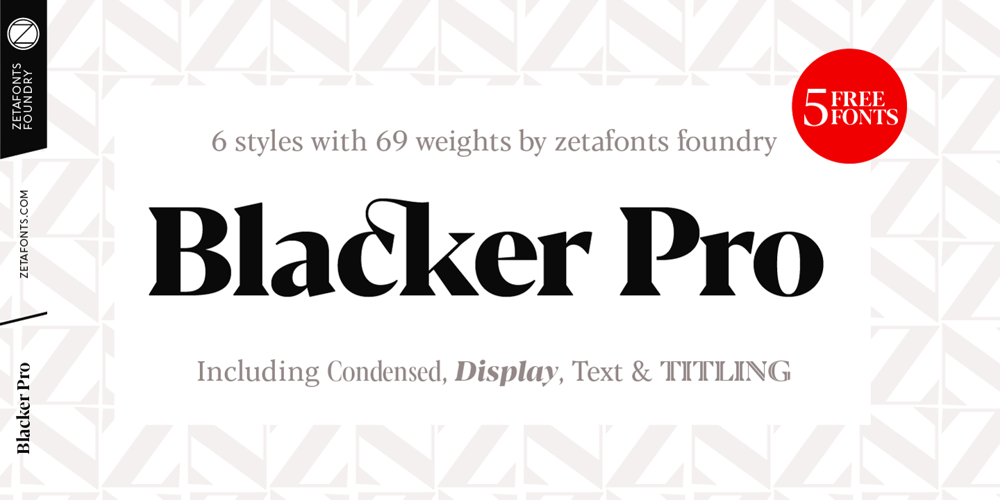 Шрифт Blacker Pro