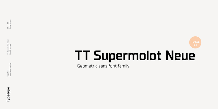 Шрифт TT Supermolot Neue