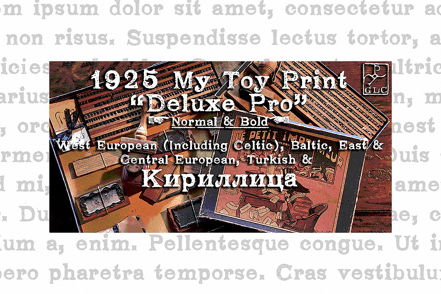 Шрифт 1925 My Toy Print Deluxe Pro