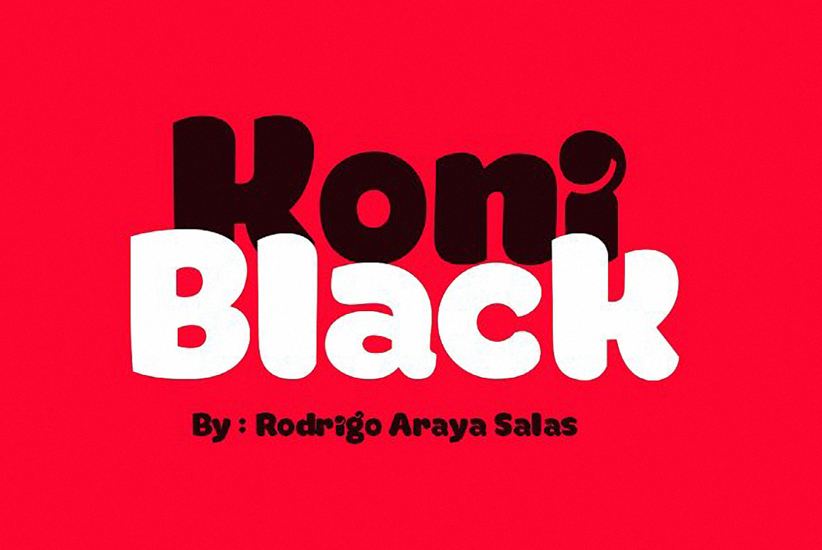 Шрифт Koni Black