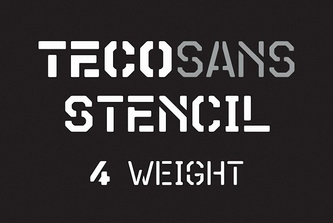 Шрифт Teco Sans Stencil