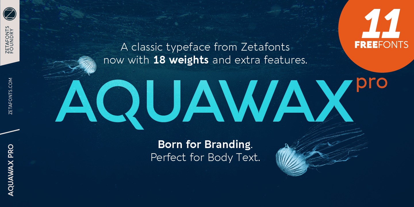 Шрифт Aquawax Pro