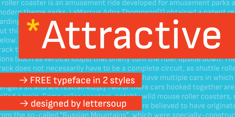 Шрифт Attractive
