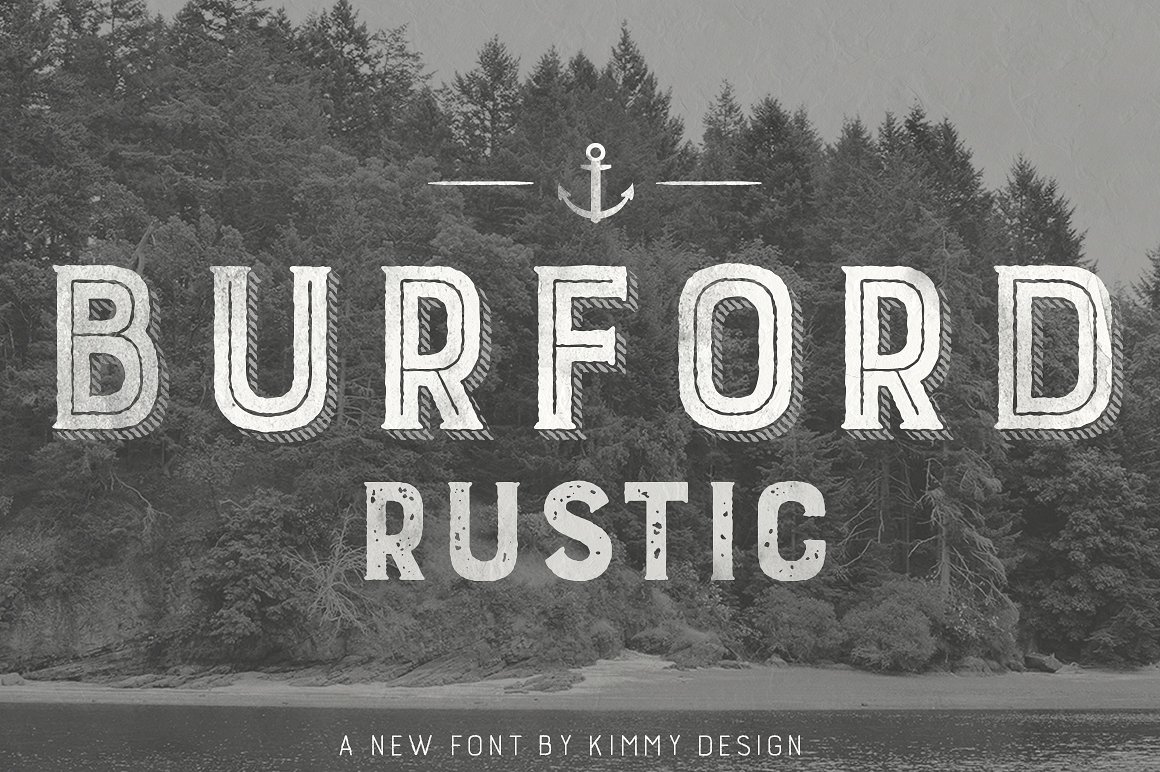 Шрифт Burford Rustic