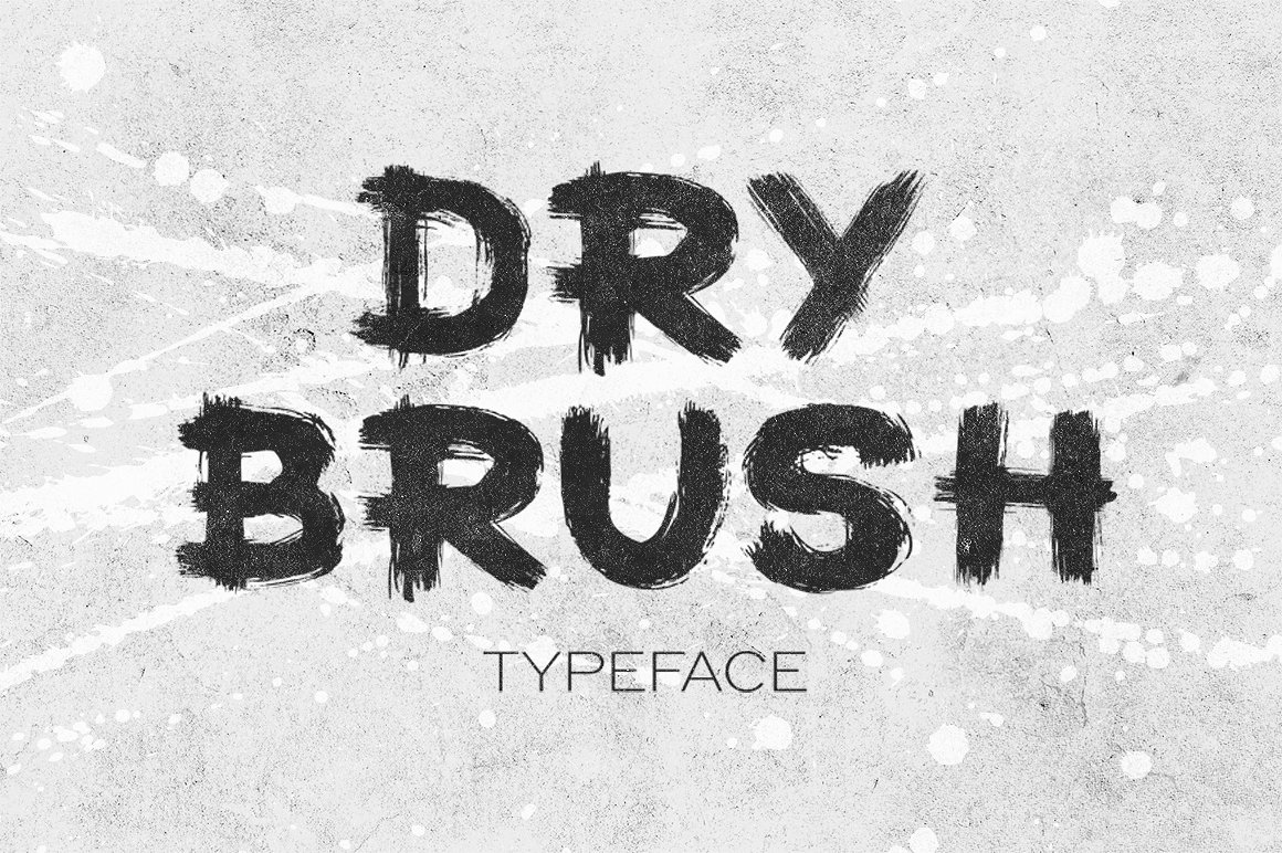 Шрифт Dry brush