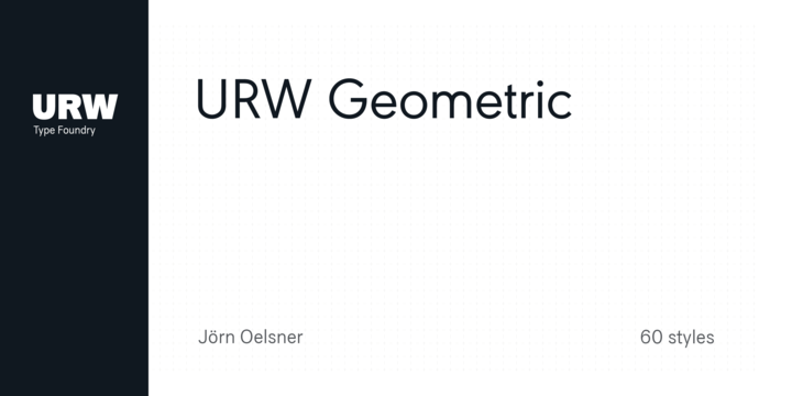 Шрифт URW Geometric