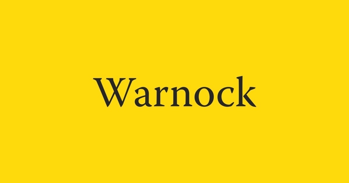 Шрифт Warnock Pro