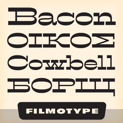 Шрифт Filmotype Western