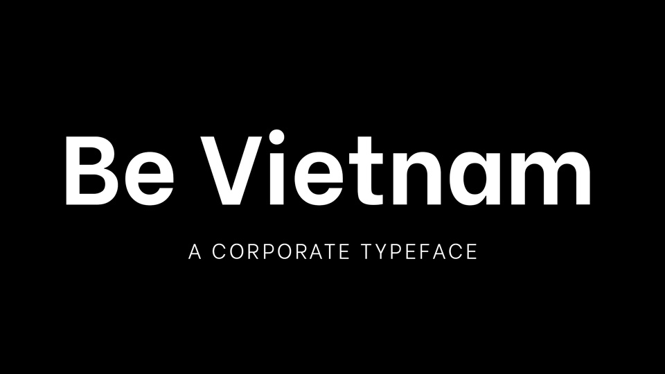 Шрифт Be Vietnam