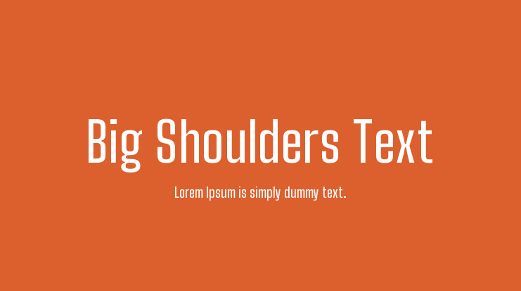 Шрифт Big Shoulders Text