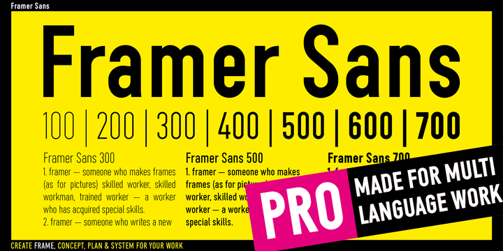Шрифт Framer Sans