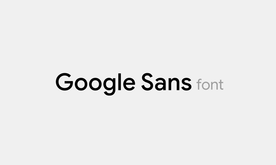 Шрифт Google Sans