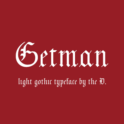 Шрифт Getman