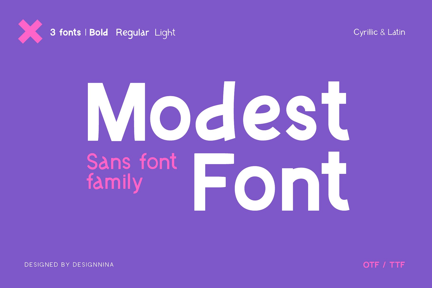 Шрифт Modest Font
