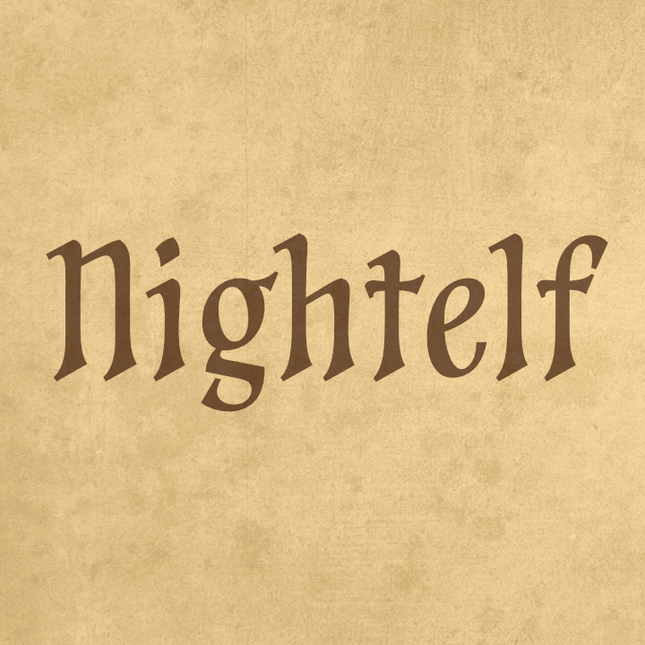 Шрифт Nightelf