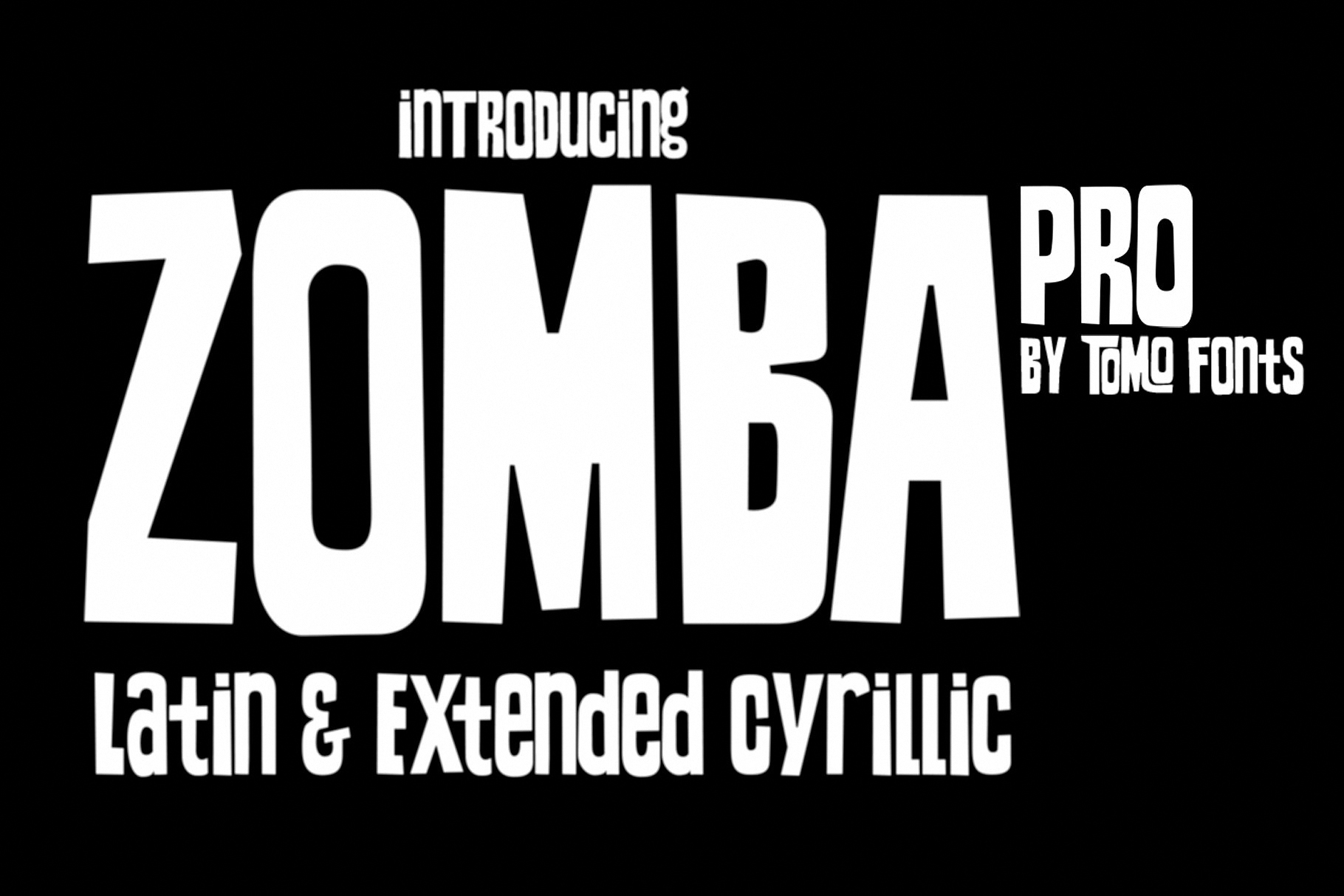Шрифт TOMO Zomba Pro
