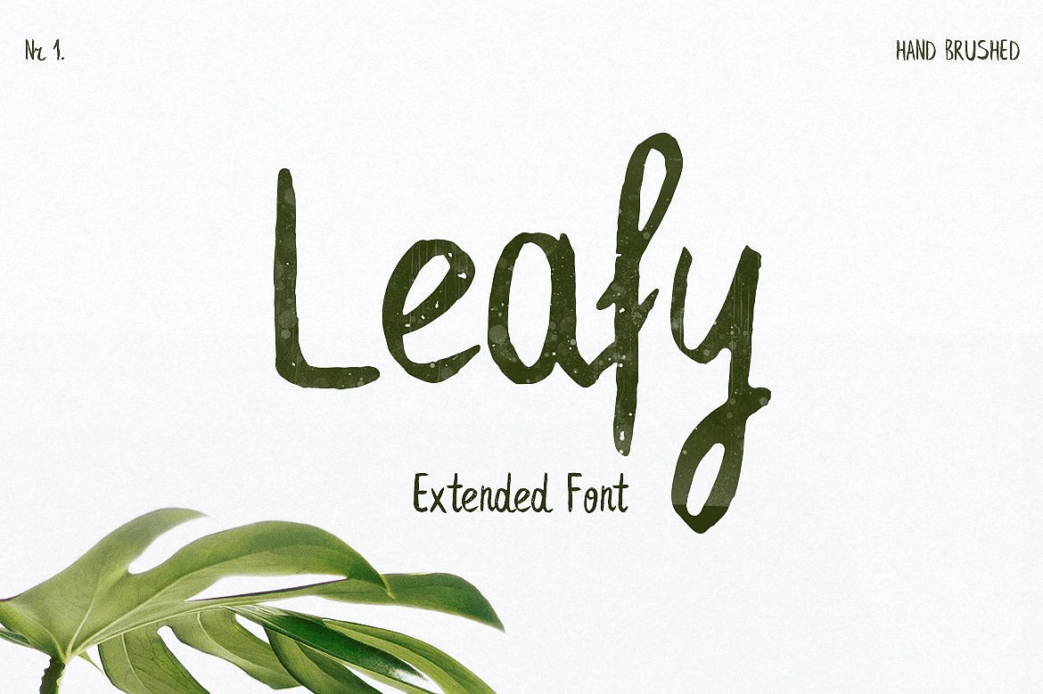 Шрифт Leafy Extended