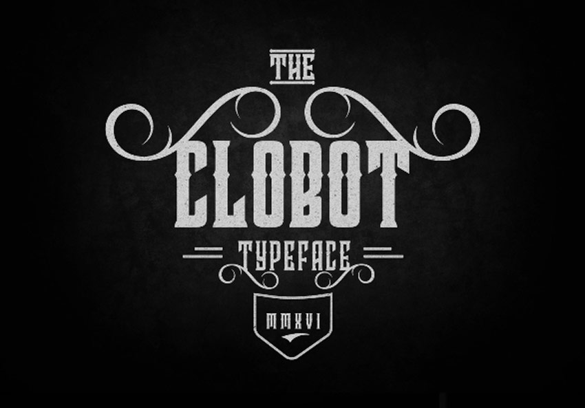 Шрифт Clobot