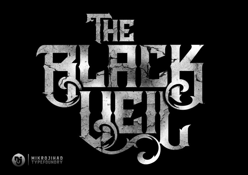 Шрифт The Black Veil