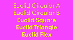 Шрифт Euclid Circular
