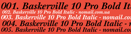 Шрифт Baskerville 10 Pro