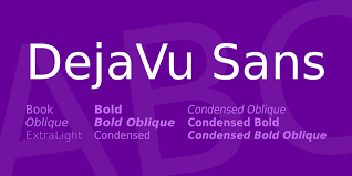 Шрифт DejaVu Sans