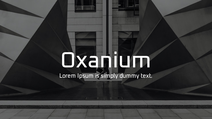 Шрифт Oxanium