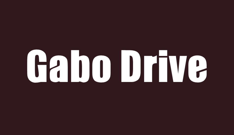 Шрифт Gabo Drive