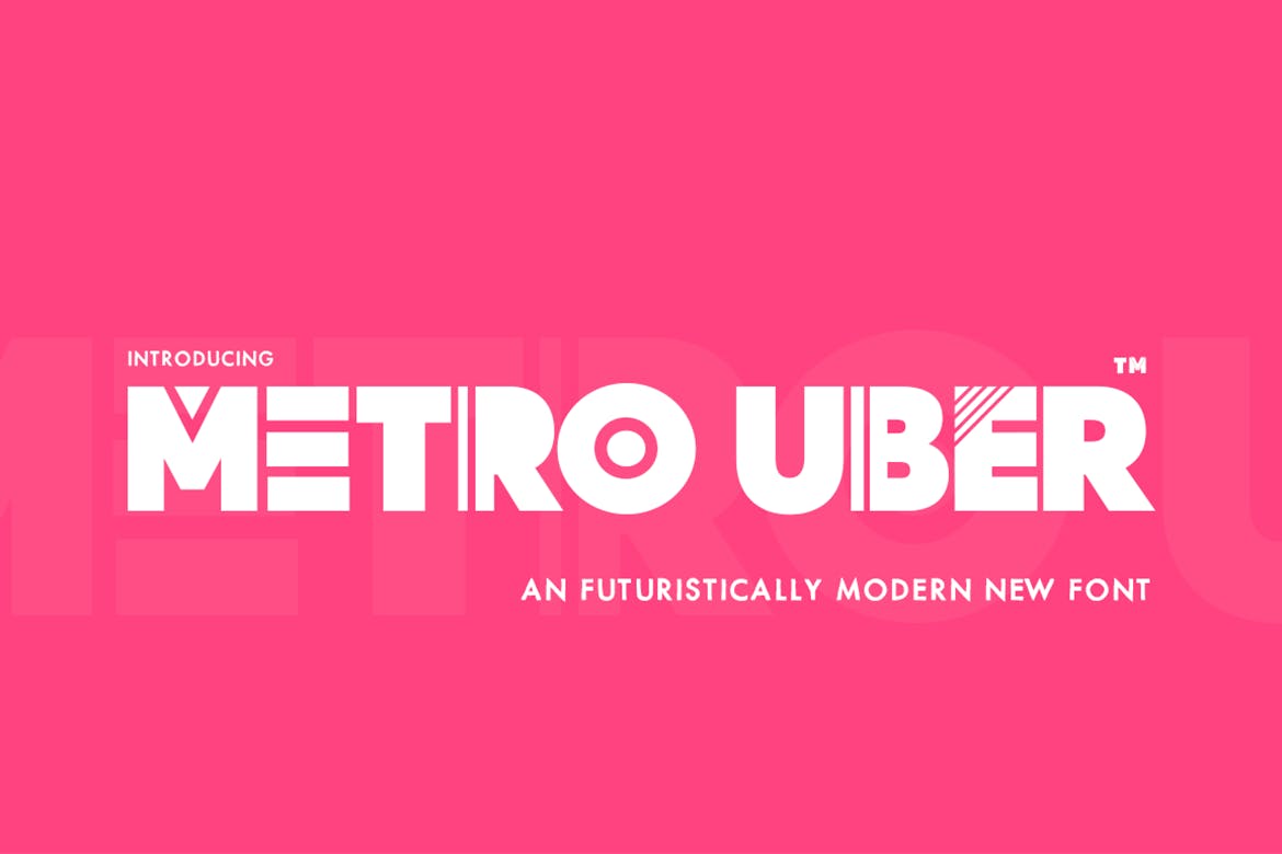 Шрифт Metro Uber
