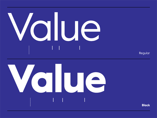 Шрифт Value Sans Pro