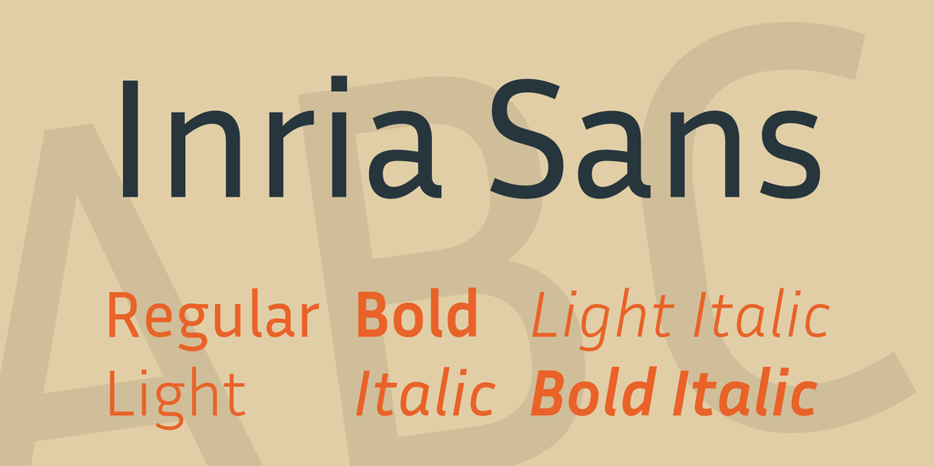 Шрифт Inria Sans