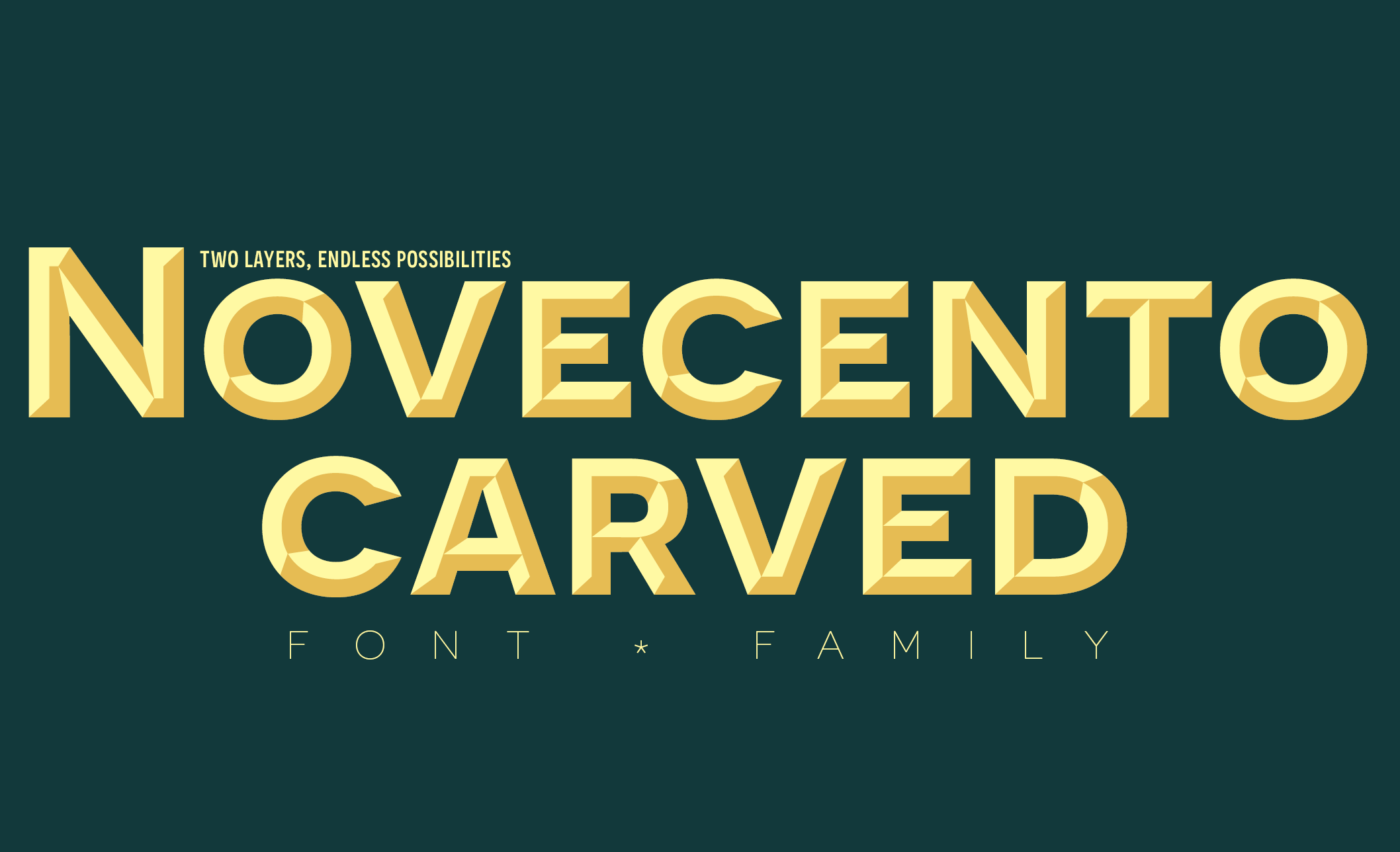 Шрифт Novecento Carved