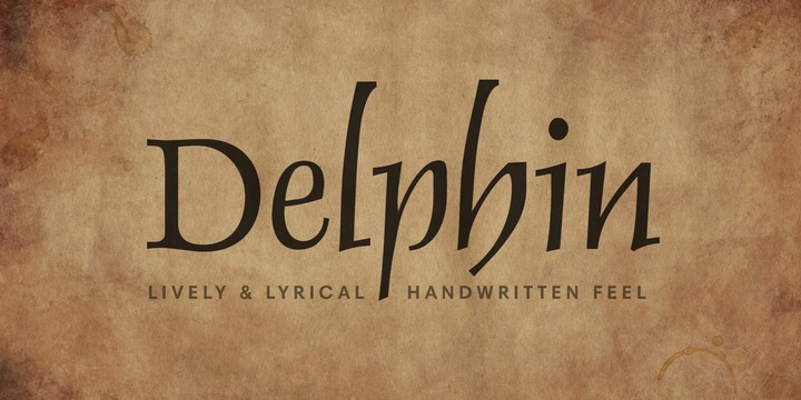 Шрифт Delphin
