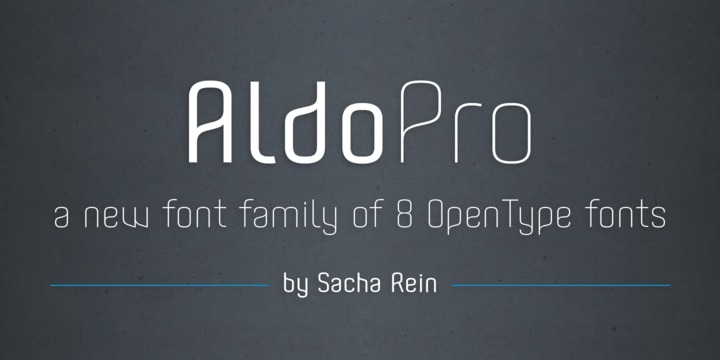 Шрифт Aldo Pro