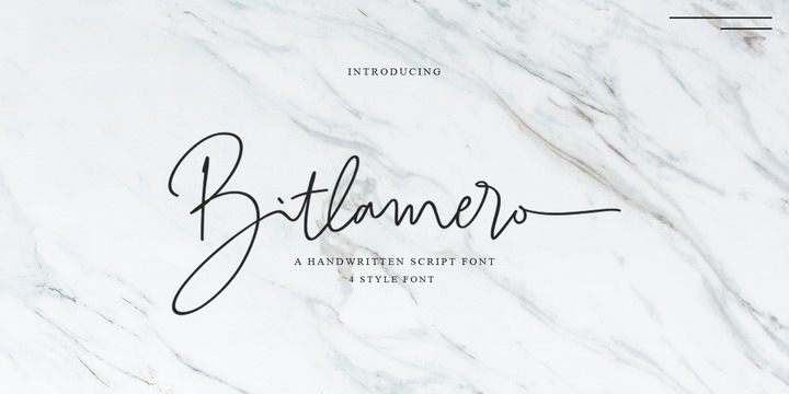 Шрифт Bitlamero Script
