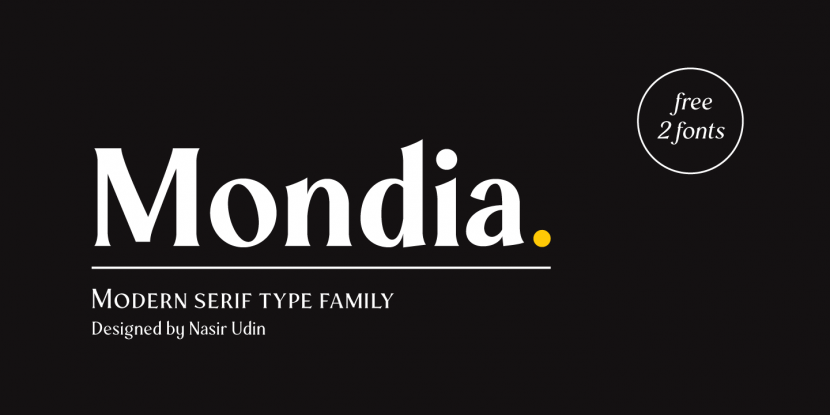 Шрифт Mondia