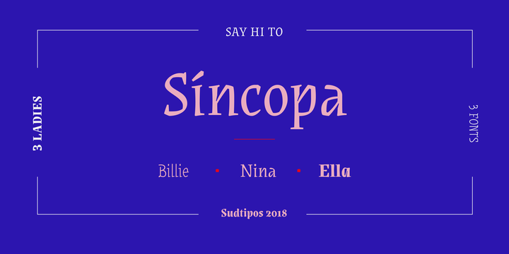 Шрифт Sincopa