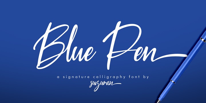 Шрифт Blue Pen