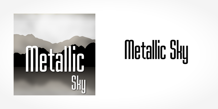 Шрифт Metallic Sky