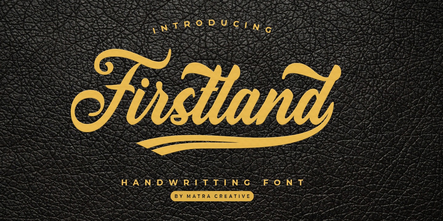 Шрифт Firstland