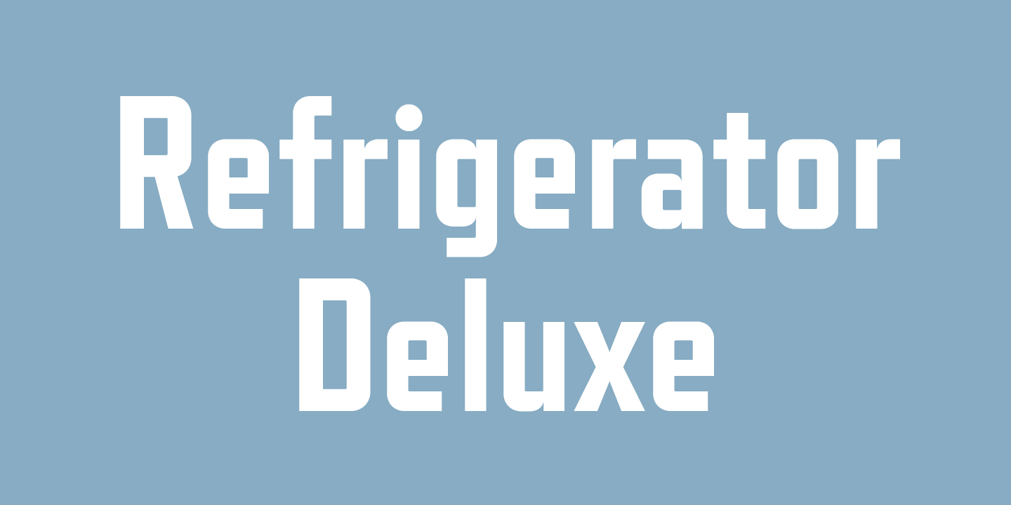 Шрифт Refrigerator Deluxe