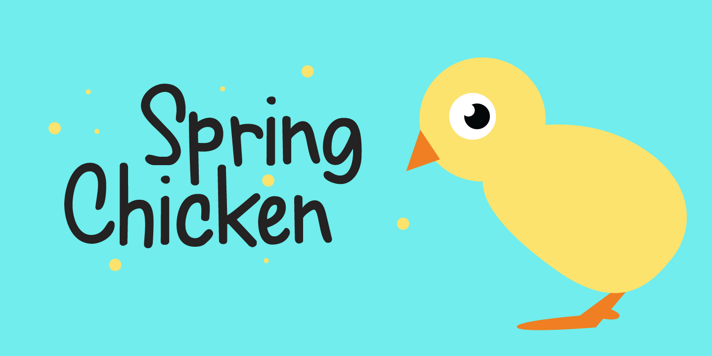 Шрифт Spring Chicken