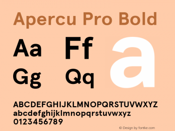 Шрифт Apercu Pro