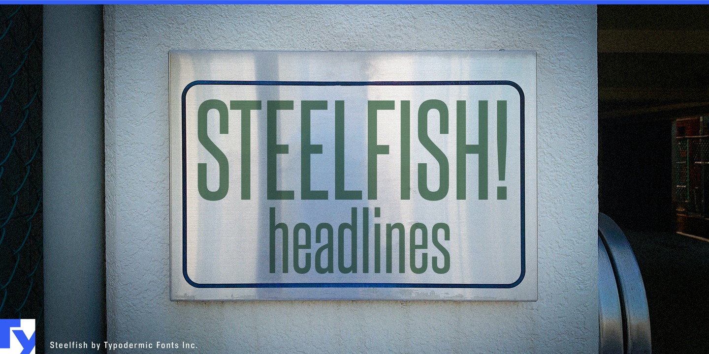 Шрифт Steelfish