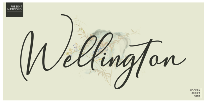 Шрифт Wellington