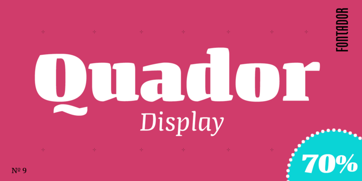 Шрифт Quador Display