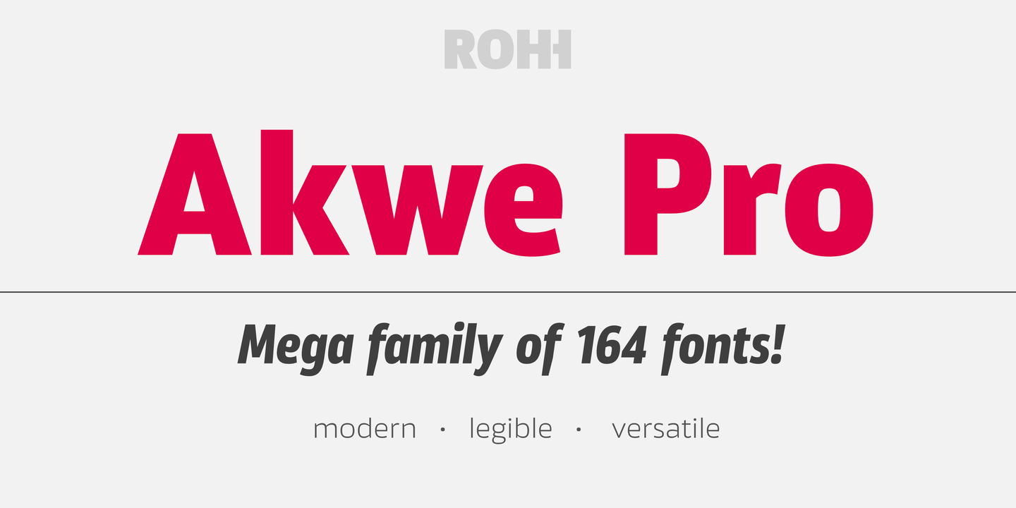 Шрифт Akwe Pro